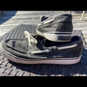 Sperry Top Sider Womens Biscayne Black Shoes 8.5